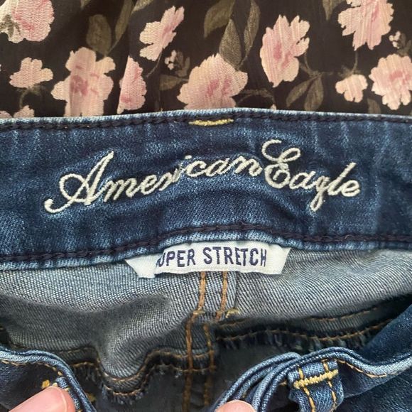 American Eagle Outfitters Dark Blue Skinny Jeans - Picture 4 of 6